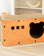 Scratch Resistant / Bear Head Cat Nest Board
