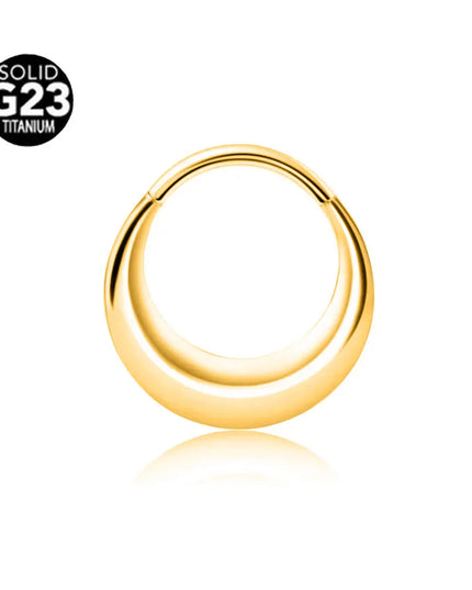 ASTM F136 G23 Titanium 16G Snake Bee Moon Flame Septum Piercing Heart Tusk Helix Hinged Daith Conch Earring Opal Hoop Nose Ring