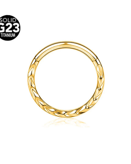 ASTM F136 G23 Titanium 16G Snake Bee Moon Flame Septum Piercing Heart Tusk Helix Hinged Daith Conch Earring Opal Hoop Nose Ring