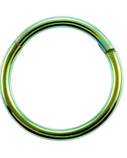 1PC G23 Titanium Hinged Segment Nose Ring 16G&14G Nipple Clicker Ear Cartilage Tragus Helix Lip Piercing Unisex Fashion Jewelry