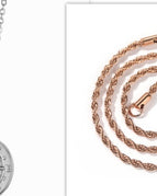 Silver solid with rosegold