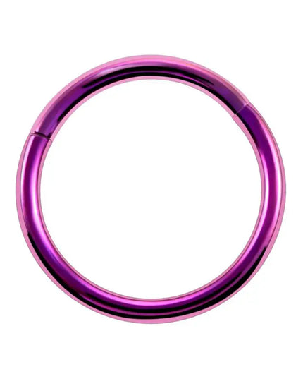 1PC G23 Titanium Hinged Segment Nose Ring 16G&14G Nipple Clicker Ear Cartilage Tragus Helix Lip Piercing Unisex Fashion Jewelry