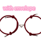 Wine red with envelope