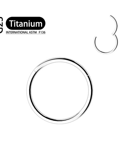 G23 Titanium 20G Earrings Nose Ring Septum Hoop Piercing Body for Women Man Segment Lip Rings Cartilage Tragus Ear ​Jewelr