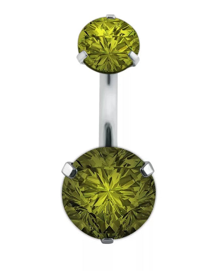 Crystal Belly Button Rings Navel Ring Zircon Drop Dangle Body Belly Piercing Jewelry for Women Beach Belly Navel Rings